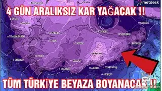 TÜM TÜRKİYE'YE YOĞUN KAR YAĞIŞI UYARISI ! ( 2025 HAVA TAHMİNİ ) +30 CM