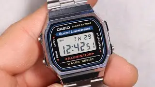 How To Set a Casio A168 (Time, Date, Day, Alarm) - Module 3298 Walkthrough