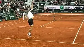 Sacha Zverev service / volley finish