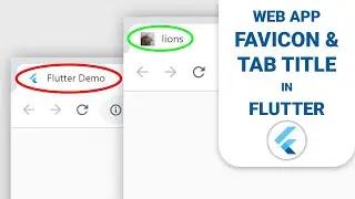 How to set / change app icon / favicon and tab title in a Flutter Web App. Tutorial with example app