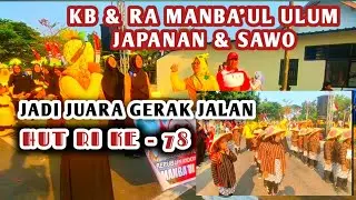 KB & RA Manba'ul Ulum Japanan,  Juara Gerak Jalan Dalam Rangka HUT Kemerdekaan RI Ke-78 Tahun 2023