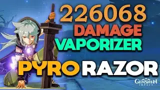 Razor is a 5 star PYRO VAPORIZER character [ Genshin impact ]