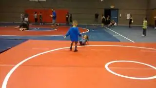 Baby girl wrestles!