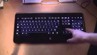 Logitech K800 Wireless Illuminated Keyboard in Action!