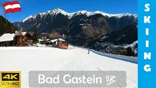 Stubnerkogel & SKIING blue pistes to Bad Gastein - Ski Amadé 🇦🇹 Austrian Alps | 4K 60fps