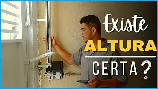 Qual a altura correta pra colocar o motor no portão BASCULANTE