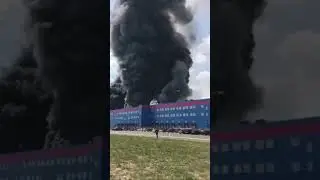 В Подмосковье горит 🔥 склад ozon.