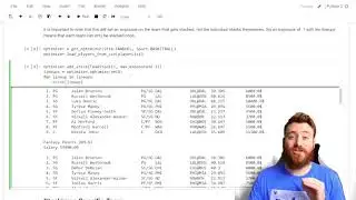 Python for DFS | Basics of Team Stacking in Lineup Optimizer