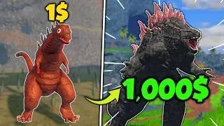 $0 vs $1,000 Dollar Godzilla in Kaiju Universe