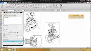 Siemens NX | 9.0 | CAD | Drafting | Half Pictorial Section View