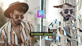 broken glass manipulation||vijay mahar photo editing|| picart photo editing...