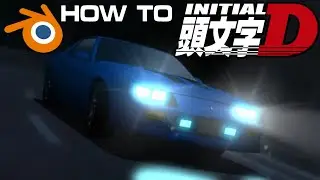 (TUTORIAL) HOW TO MAKE INITIAL D LEGENDS ART STYLE USING BLENDER