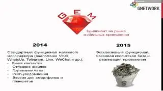 26 01 15 Новости от Евгения Черногубова. Продукт компании Gnetwork – GoGem
