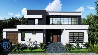 Architectural exterior design in sketchUp Part 1st