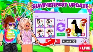 We Make The NEW MEGA MINI PIG in Adopt Me! LIVE *Roblox*