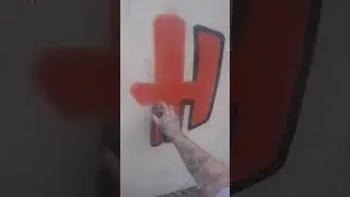 How to easy graffiti letter "H" #shorts #graffiti