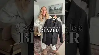 5 ways to style a blazer! @abbylhoskins on IG for outfit links 🫶🏻