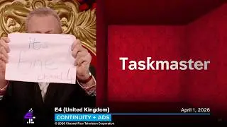 E4 (UK) continuity + ads | April 1, 2026
