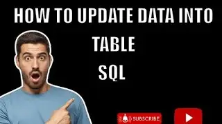 How to update data into table in SQL