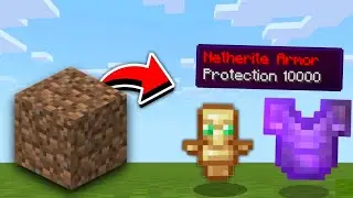 Minecraft But Dirt Gives INSANE Loots... 