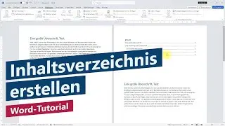 Inhaltsverzeichnis erstellen – Word-Tutorial für Anfänger