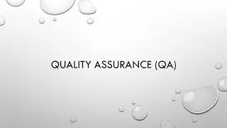 What is QA(Quality Assurance)?