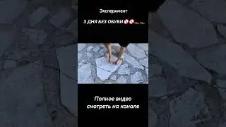 3 ДНЯ БЕЗ ОБУВИ👞👞🚫👞🚫👞👞ПОЛНОЕ ВИДЕО НА КАНАЛЕ