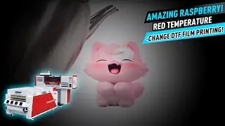 Amazing Raspberry! Red Temperature-change DTF Film Printing!