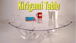 Pop-up coffee table - no assembly required | Kiriform structures | Kirigami Table