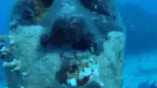 Cancun Underwater Museum. Man On Fire
