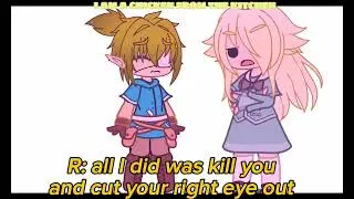 I can't see out of my right eye!|my au |past|POSSIBLE TW
