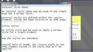Internal, External, Inline styles in CSS and HTML part 1    English 036