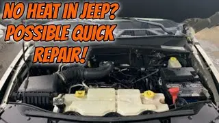 Jeep liberty only heating on one side! No heat in your jeep liberty possible repair!!