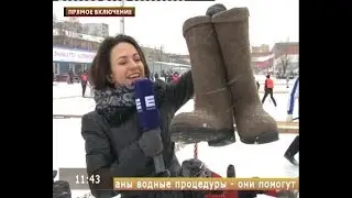 Прямое включение. Хоккей в валенках