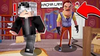 KORKUNÇ KOMŞUNUN EVİNDEN KAÇAN KAZANIR! 😱 - Minecraft