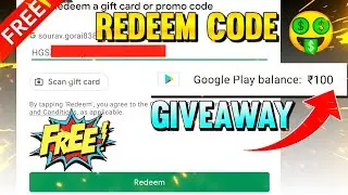 [ Giveaway ] How To Earn Google Play Store Redeem Code For Free | Free ₹10 Redeem Code For PlayStore