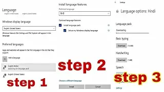 how to change pc language in English to Hindi