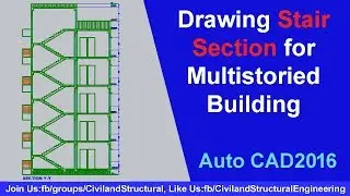 How to Draw a Multistoried Building Stair Section in Auto CAD