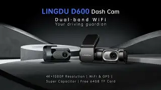Unboxing LINGDU D600 4K Dash Cam Front and Rear