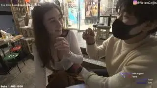 Japanese Twitch streamers meets a creep during her livestream