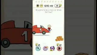 Level 410 He wants to be a car race driver but how?? #braintest #carrace #shorts