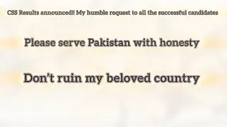 css 2023 result | My humble request to all successful candidates | css 2023 written result