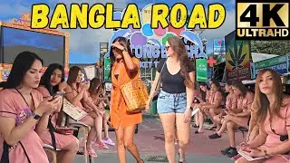 Exploring Patong Beach and Bangla Road - Phuket, Thailand [4K]