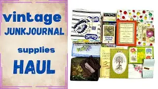VINTAGE JUNKJOURNAL SUPPLIES HAUL