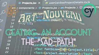 Creating an account in a TDD-way - Sad Path