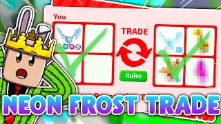 TRADING MY NEON FROST DRAGON (ADOPT ME ROBLOX)