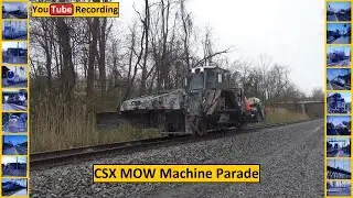 CSX MOW Machine Parade - YouTube Recording