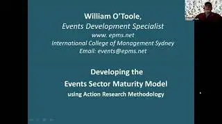 Events Sector Maturity Model origin and development O'Toole