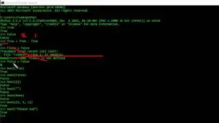 Python True and False