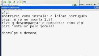Instalando idioma PT-BR no joomla parte 1